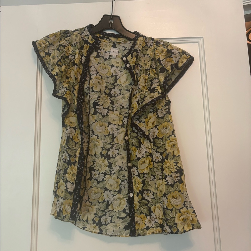 La Vie by Rebecca Taylor Serena Ruffle Top